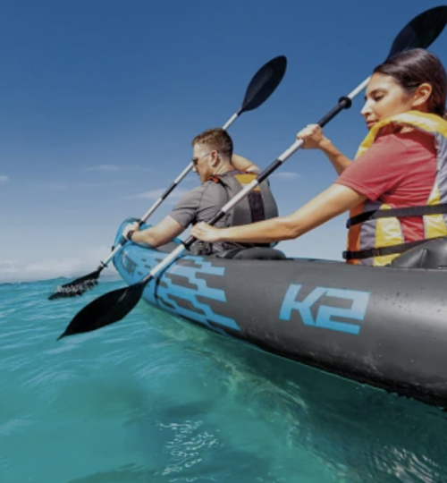 Inflatable two person kayak